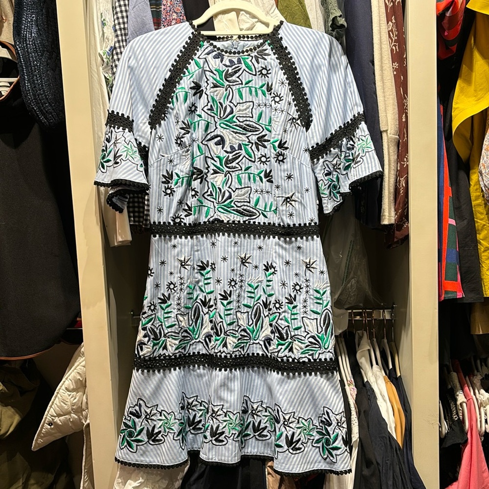 AMUR Logan embroidered dress